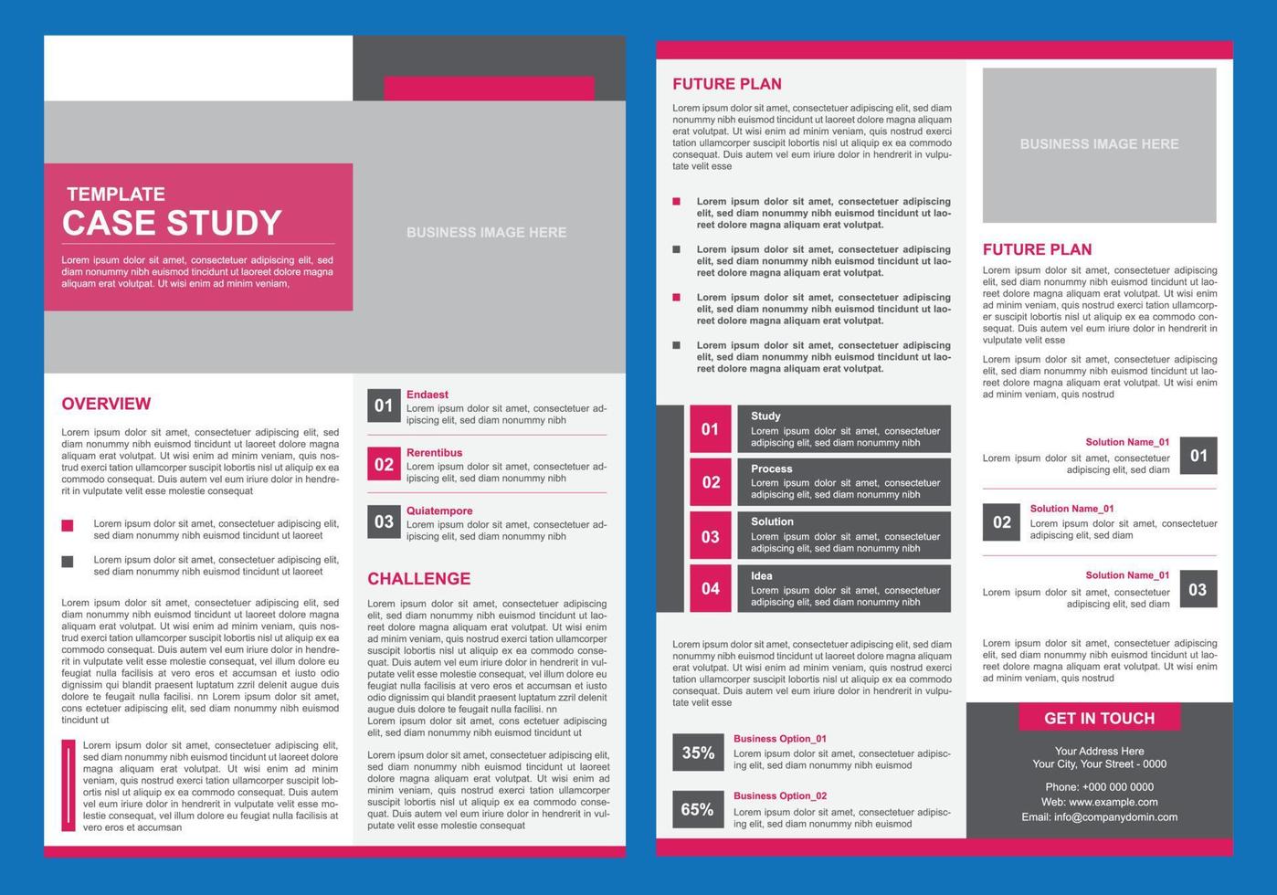 case study nieuwsbrief voor bedrijven vector