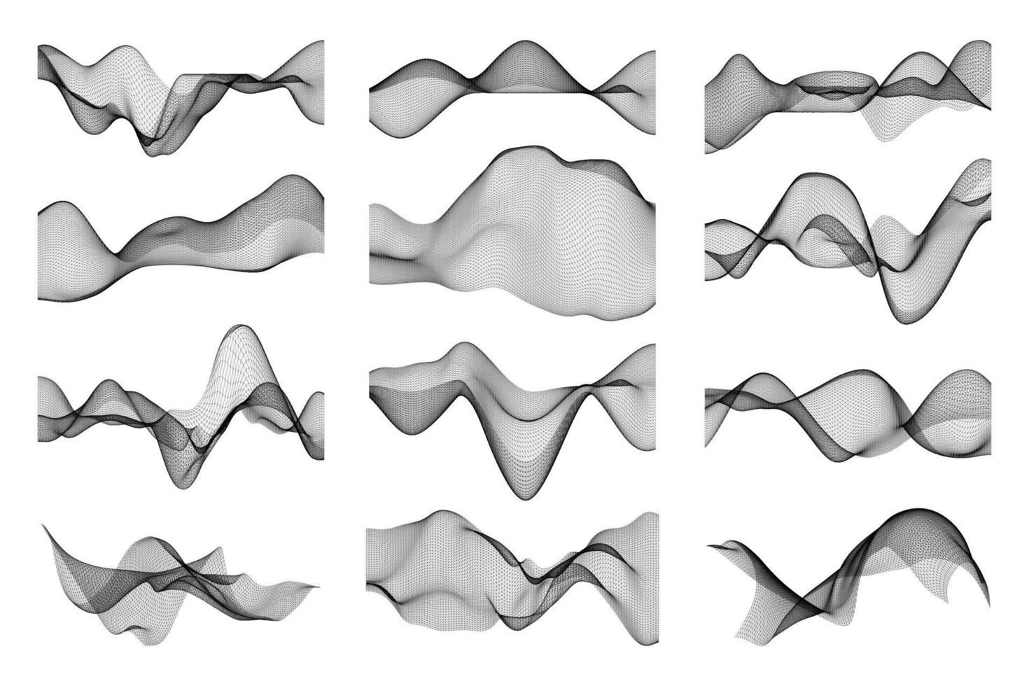 abstracte volumetrische vormen vector
