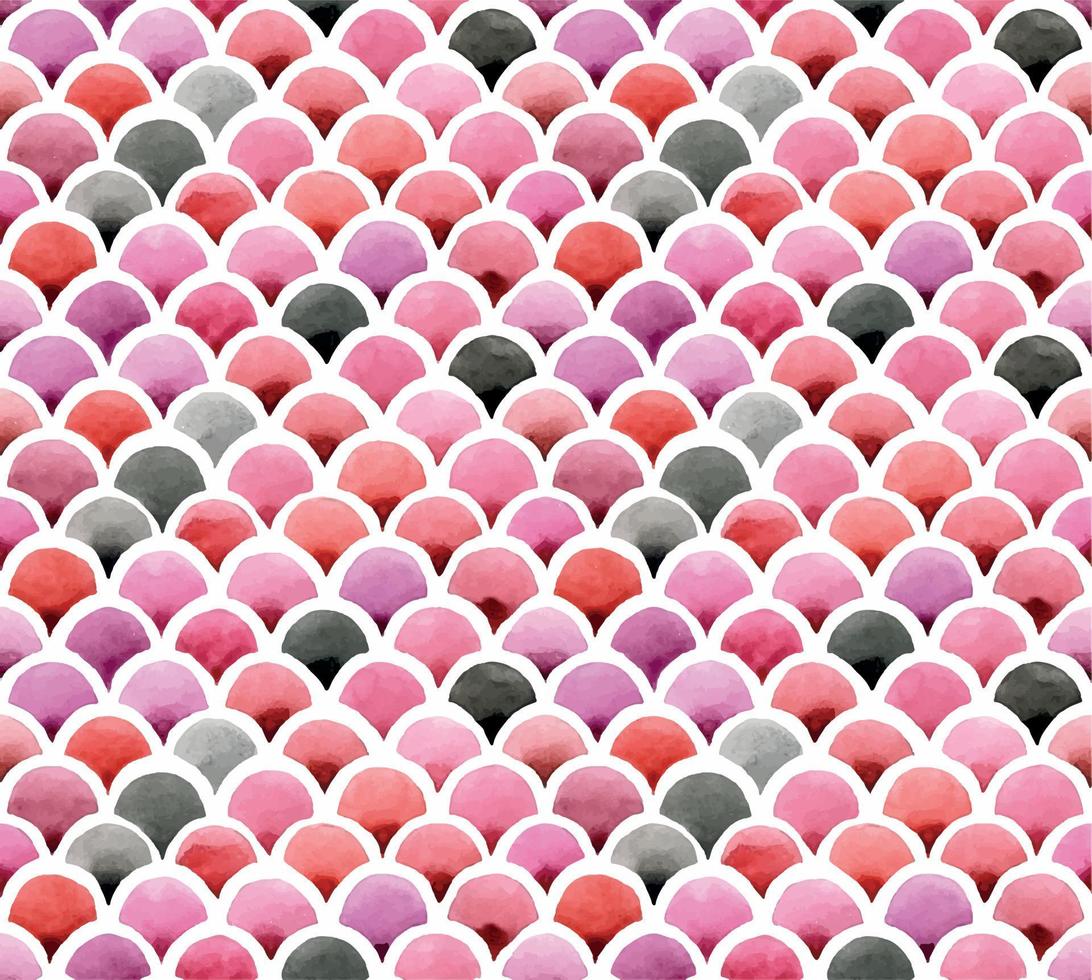 naadloos patroon. aquarel chevron schaal zeemeermin. lichte achtergrond van roze en rode kleuren. ontwerp voor inpakpapier, stof, behang, textiel. vector