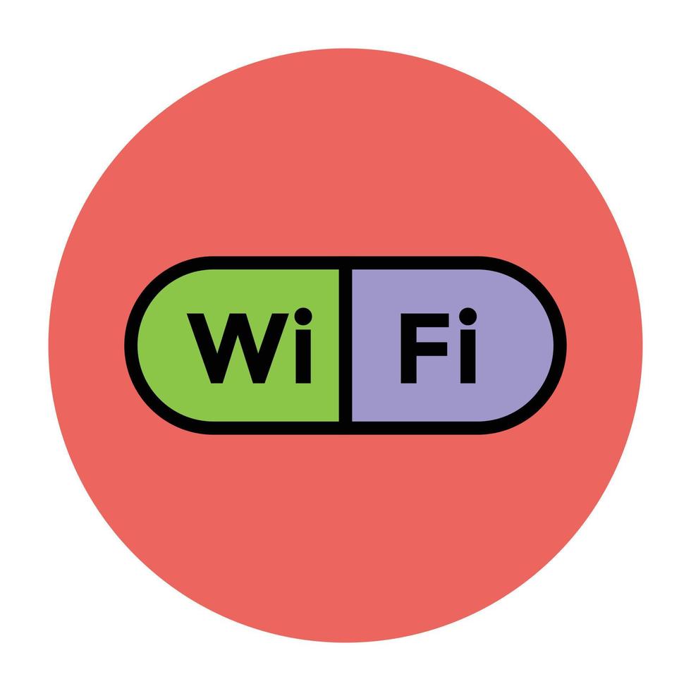 trendy wifi-concepten vector