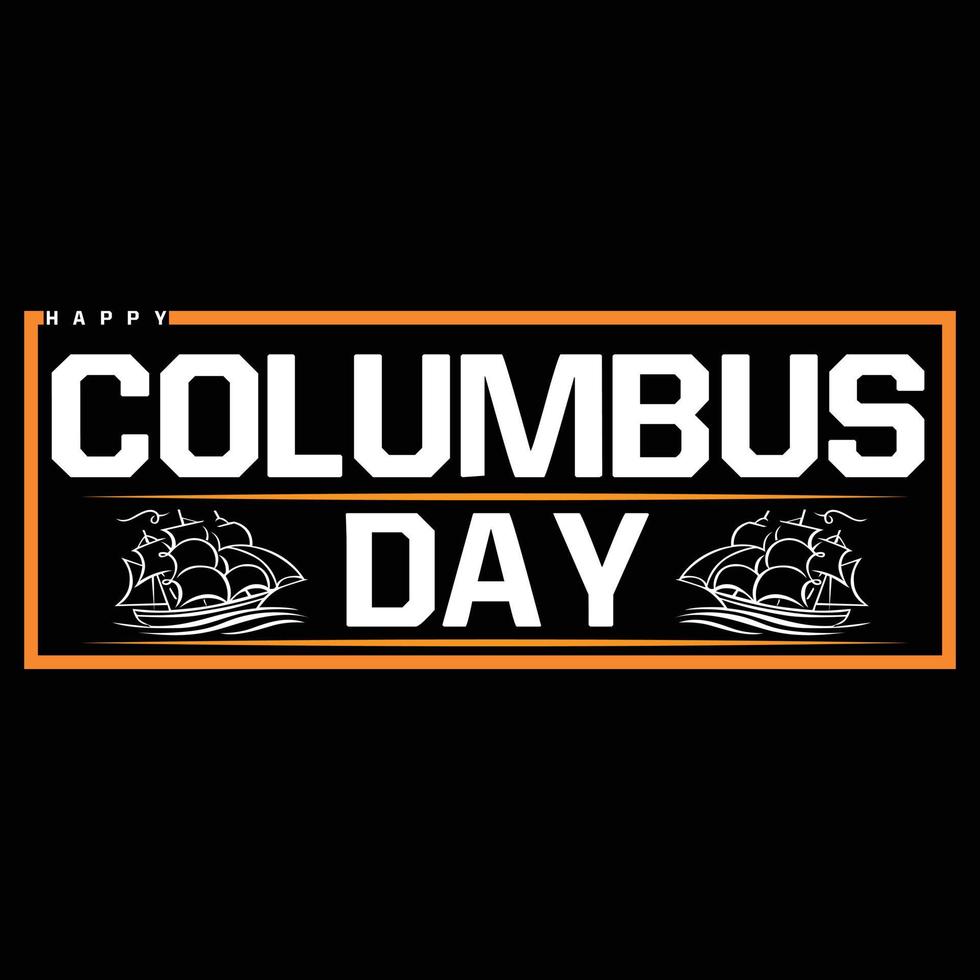 columbus t-shirt ontwerp vector