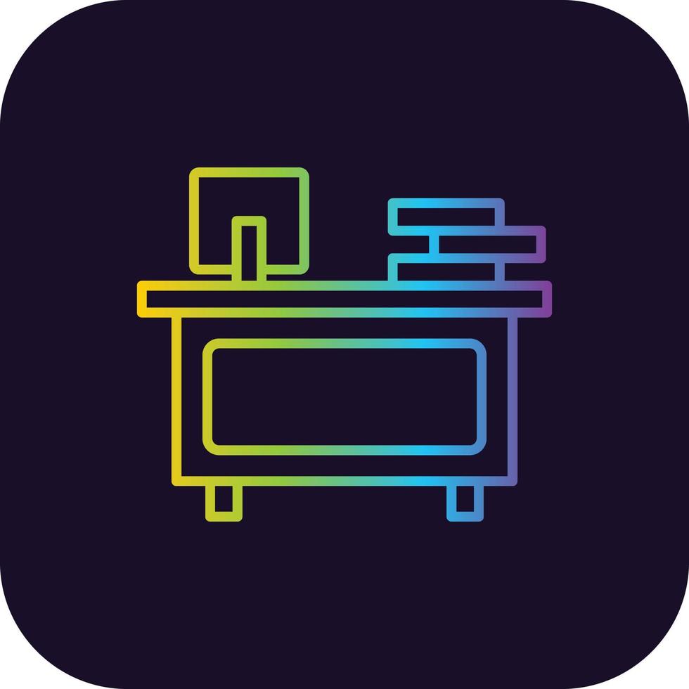 pictogram met verloop op kantoor vector