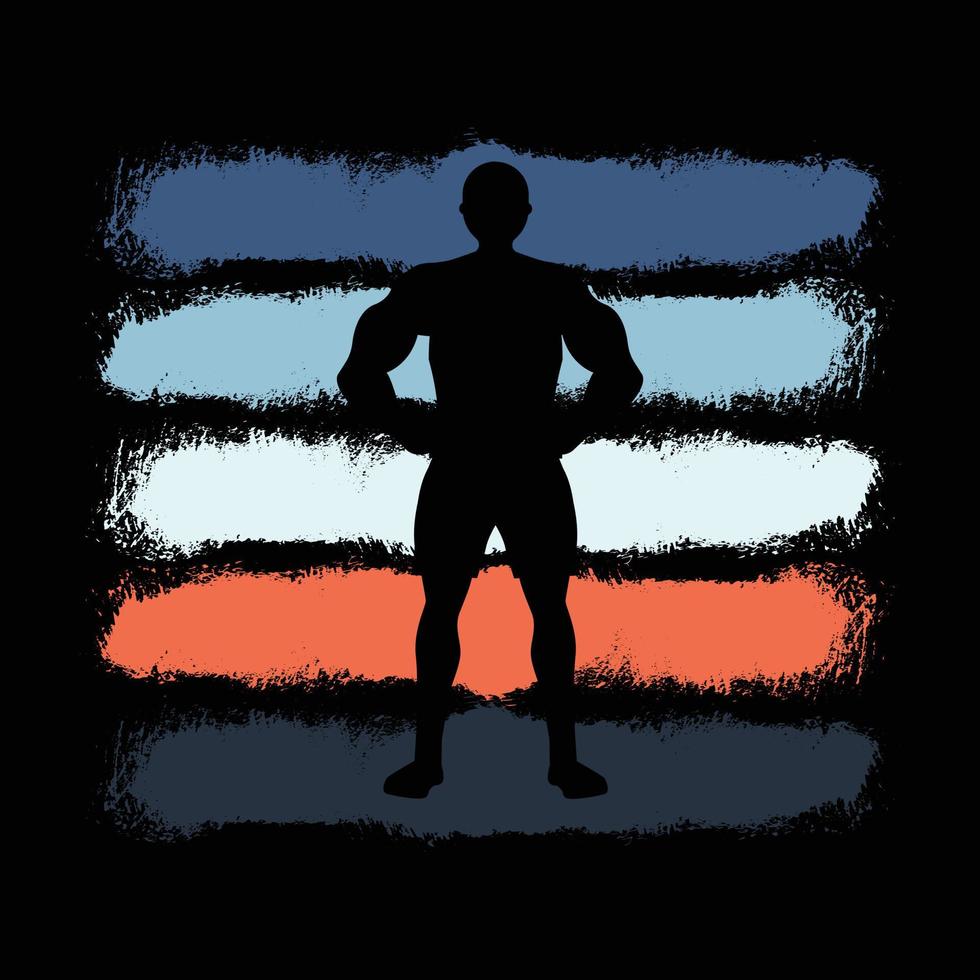 fitness t-shirt ontwerp vector