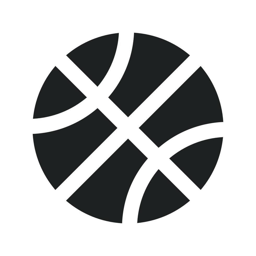 basketbal met stevige stijl vector