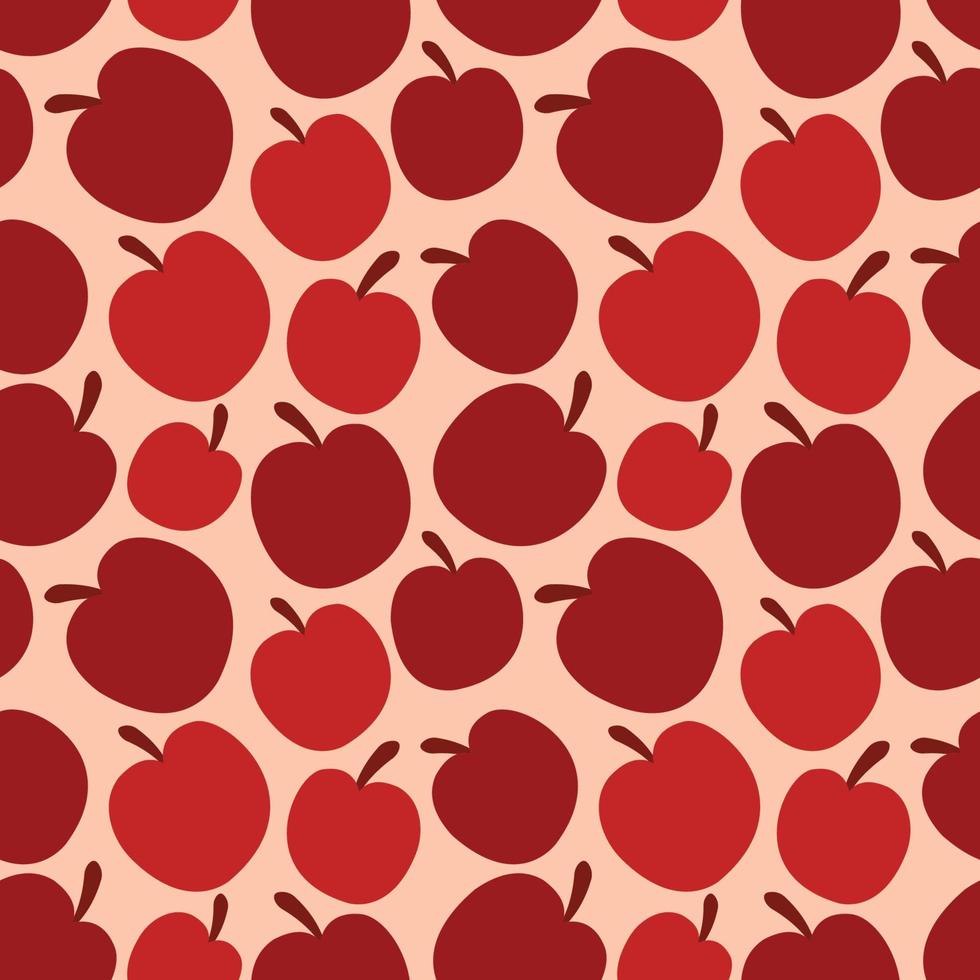 vector afbeelding. appels naadloze patroon. naadloze patroon textuur ontwerp.