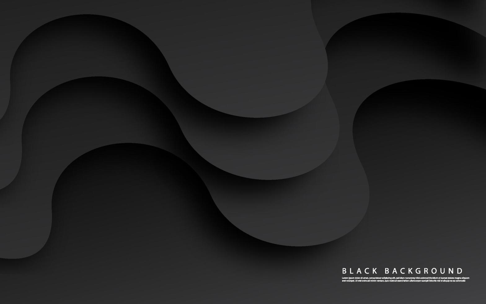 abstracte zwarte golfvorm achtergrond vector