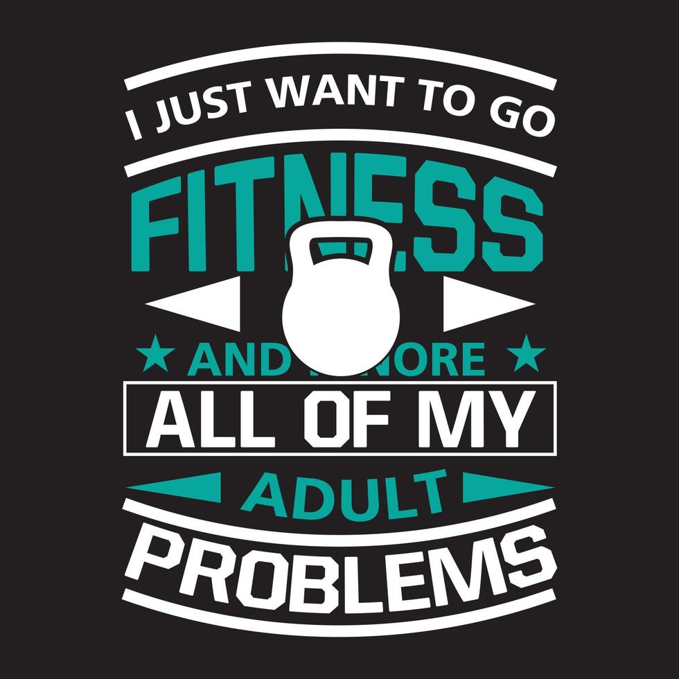 fitness t-shirt ontwerp vector