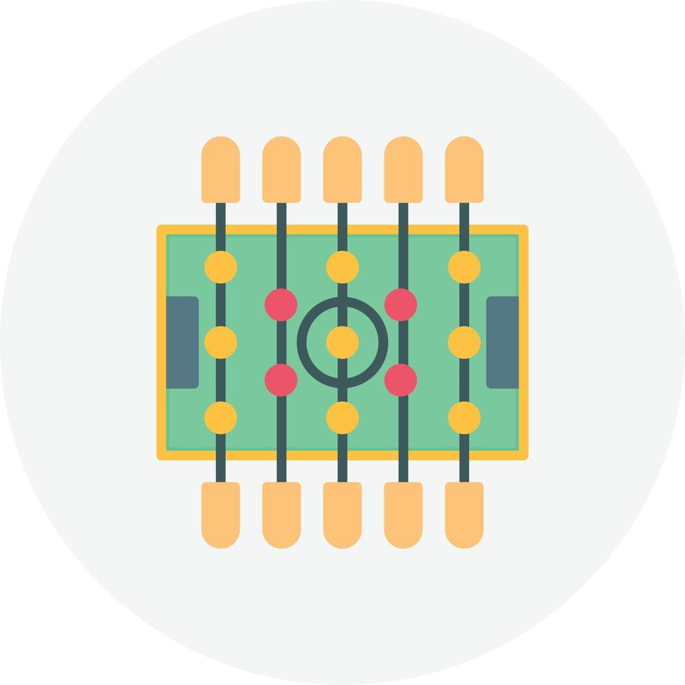tafelvoetbal platte cirkel vector
