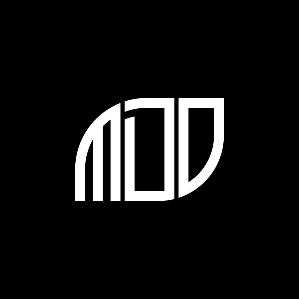 mdo brief logo ontwerp op zwarte achtergrond. mdo creatieve initialen brief logo concept. mdo-briefontwerp. vector