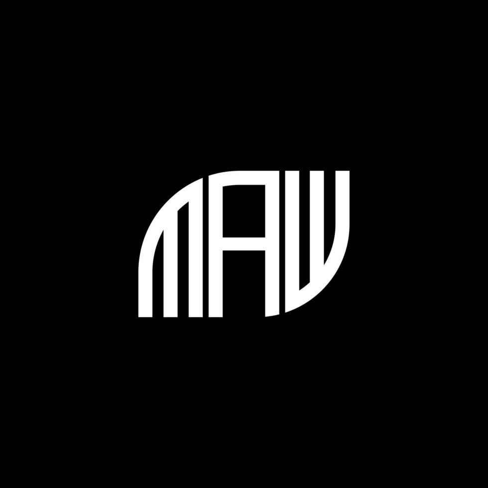 maw brief design.maw brief logo ontwerp op zwarte achtergrond. maw creatieve initialen brief logo concept. maw brief design.maw brief logo ontwerp op zwarte achtergrond. m vector