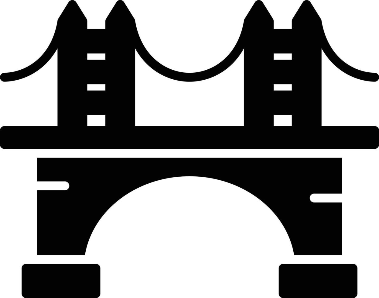 brug glyph icoon vector