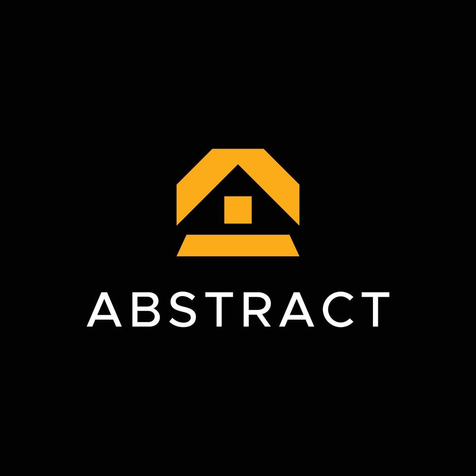 abstract huis logo ontwerp vector