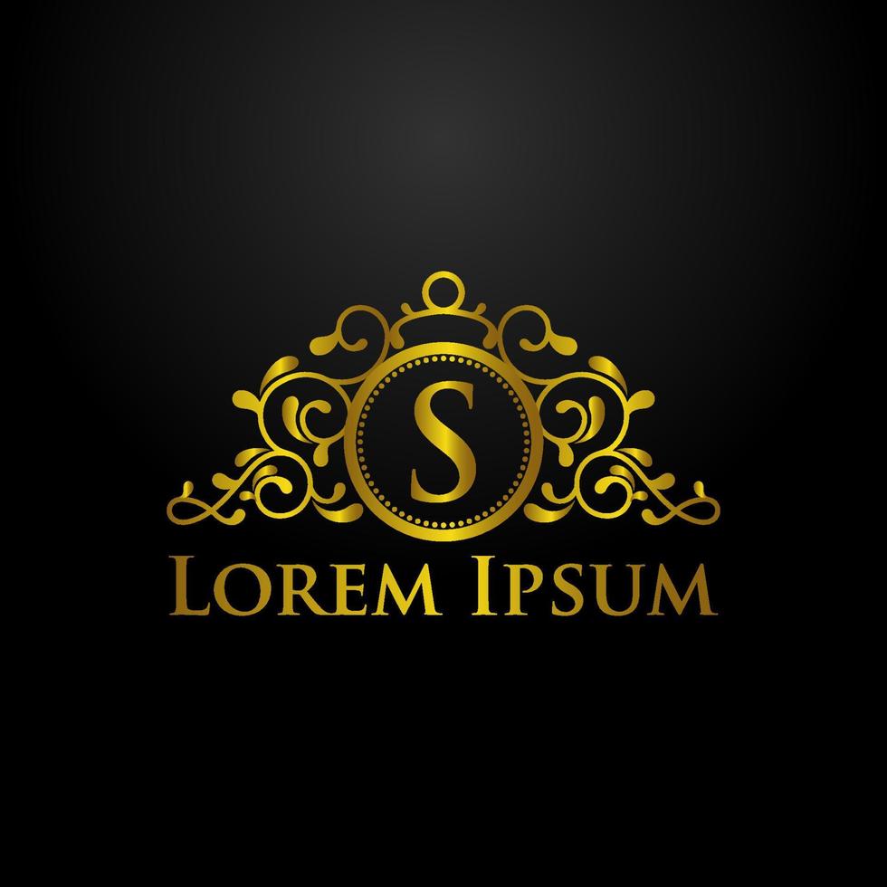 luxe logo. modern luxe logo. luxe logo vectorillustratie. logo sjabloon. vector