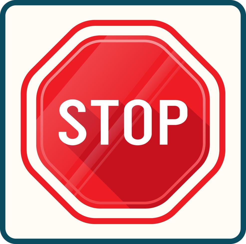 illustratie set van verbod stopbord op crème background vector