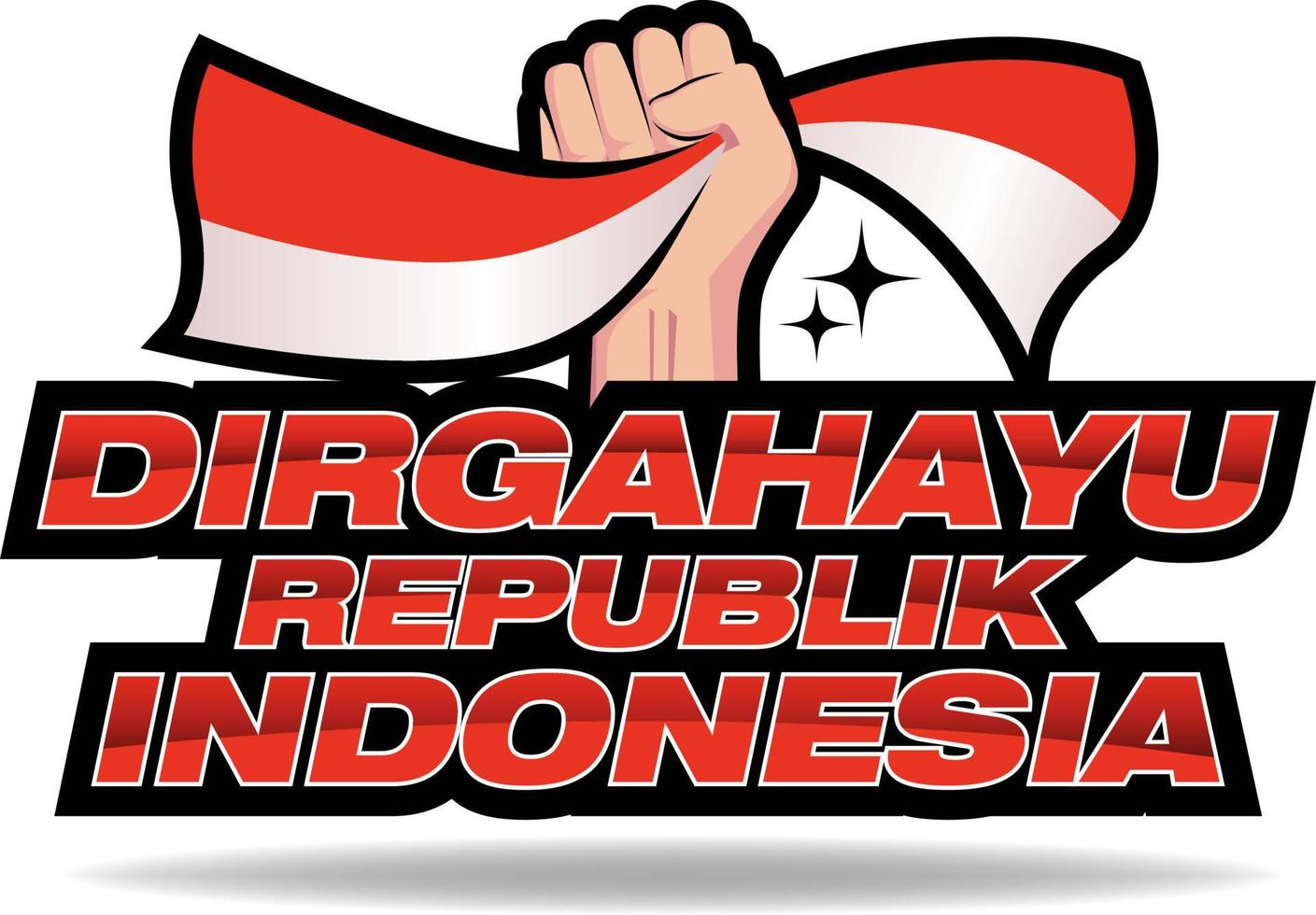 levensduur republiek indonesië vector