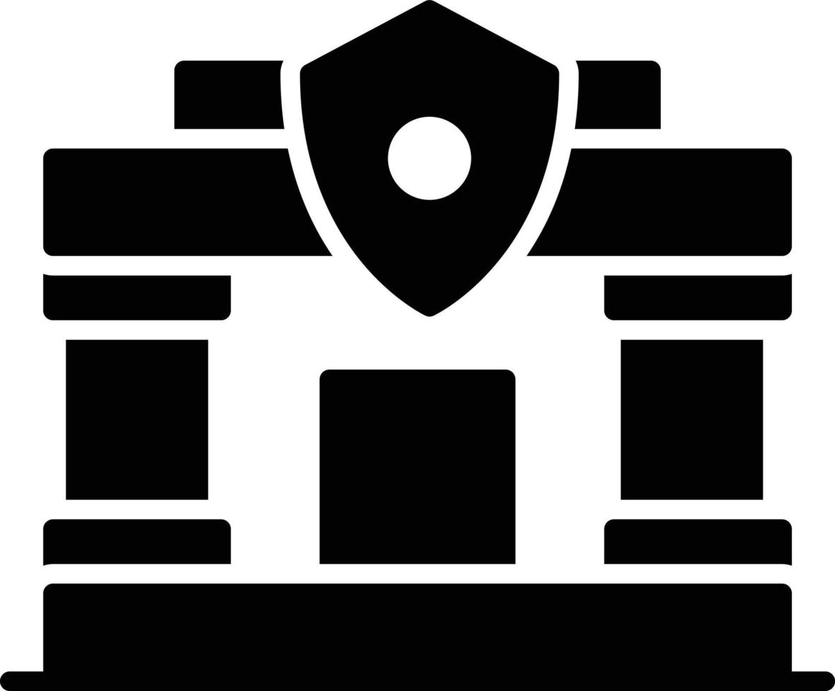 glyph-pictogram politiebureau vector