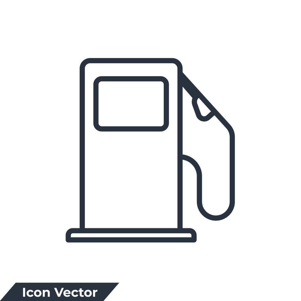 benzinestation pictogram logo vectorillustratie. brandstofpomp symbool sjabloon voor grafische en webdesign collectie vector