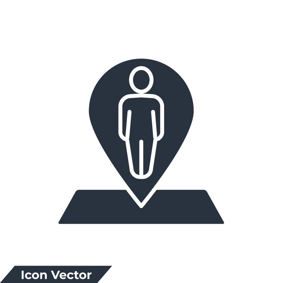 tijdelijke aanduiding pictogram logo vectorillustratie. navigatiesymboolsjabloon voor grafische en webdesigncollectie vector