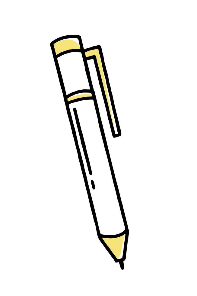 de clipart-doodlepen. vectorillustratie in lijnstijl. vector