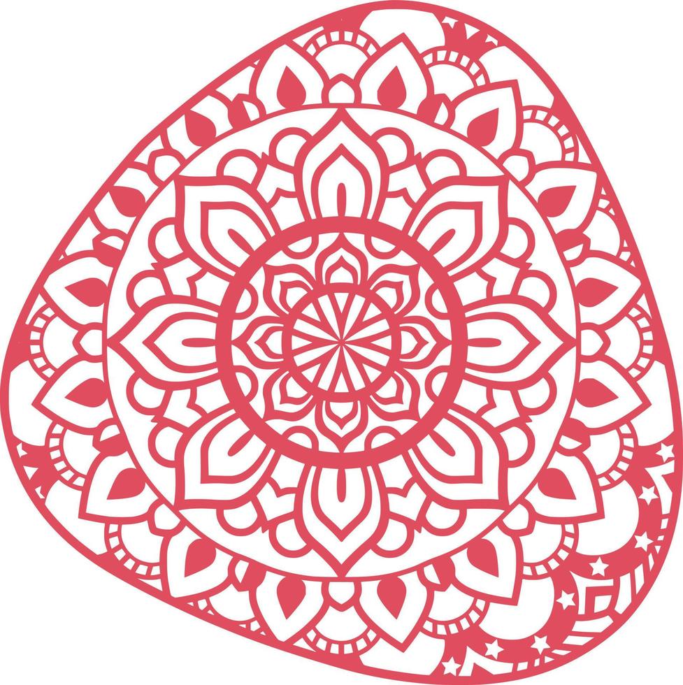 mandala print achtergrond vector