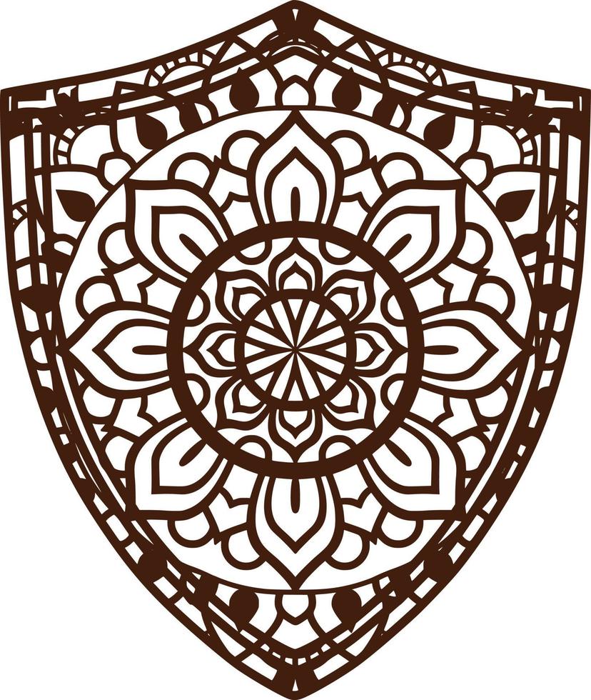 mandala print achtergrond vector