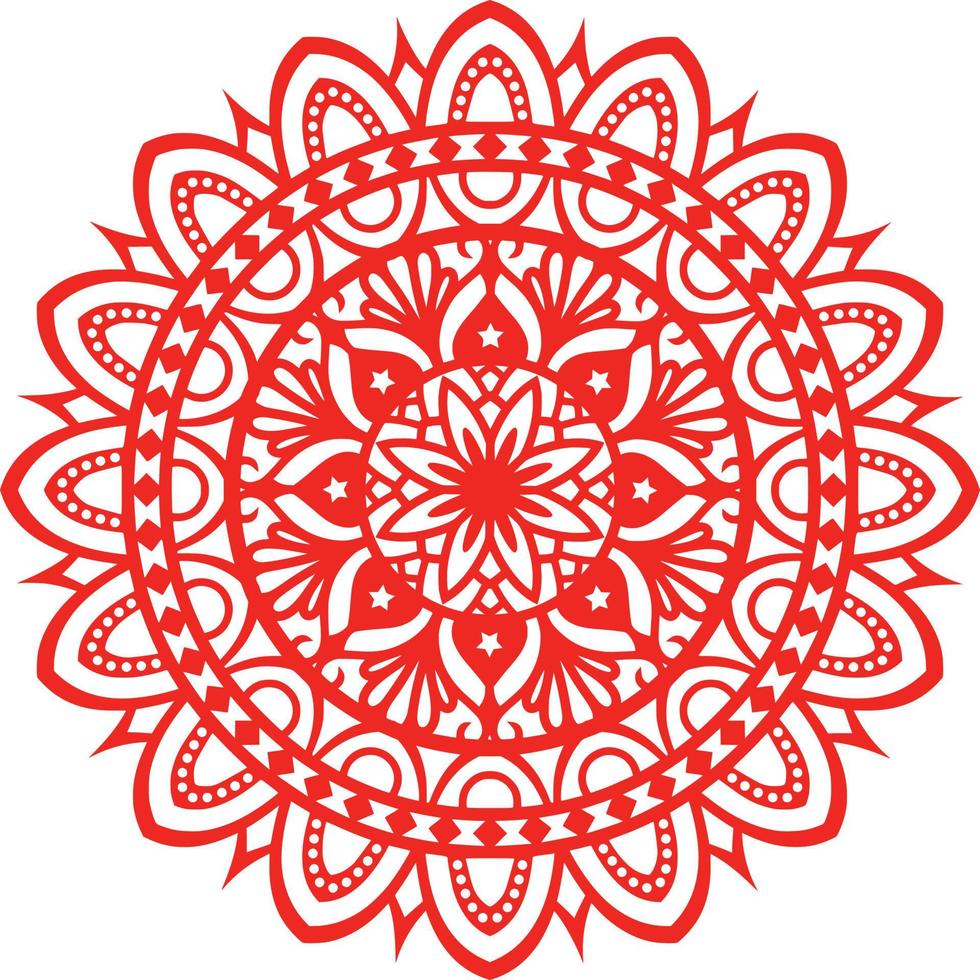 mandala print achtergrond vector