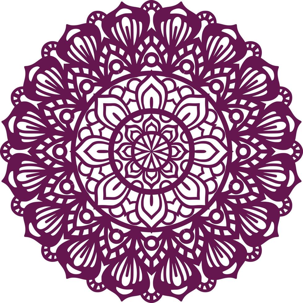 mandala print achtergrond vector