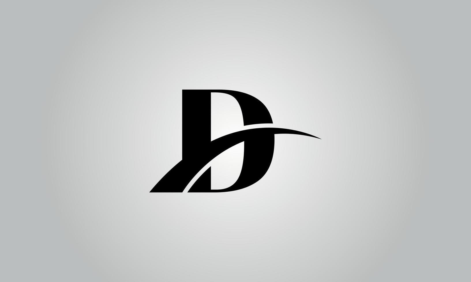 letter d vector logo gratis sjabloon gratis vector