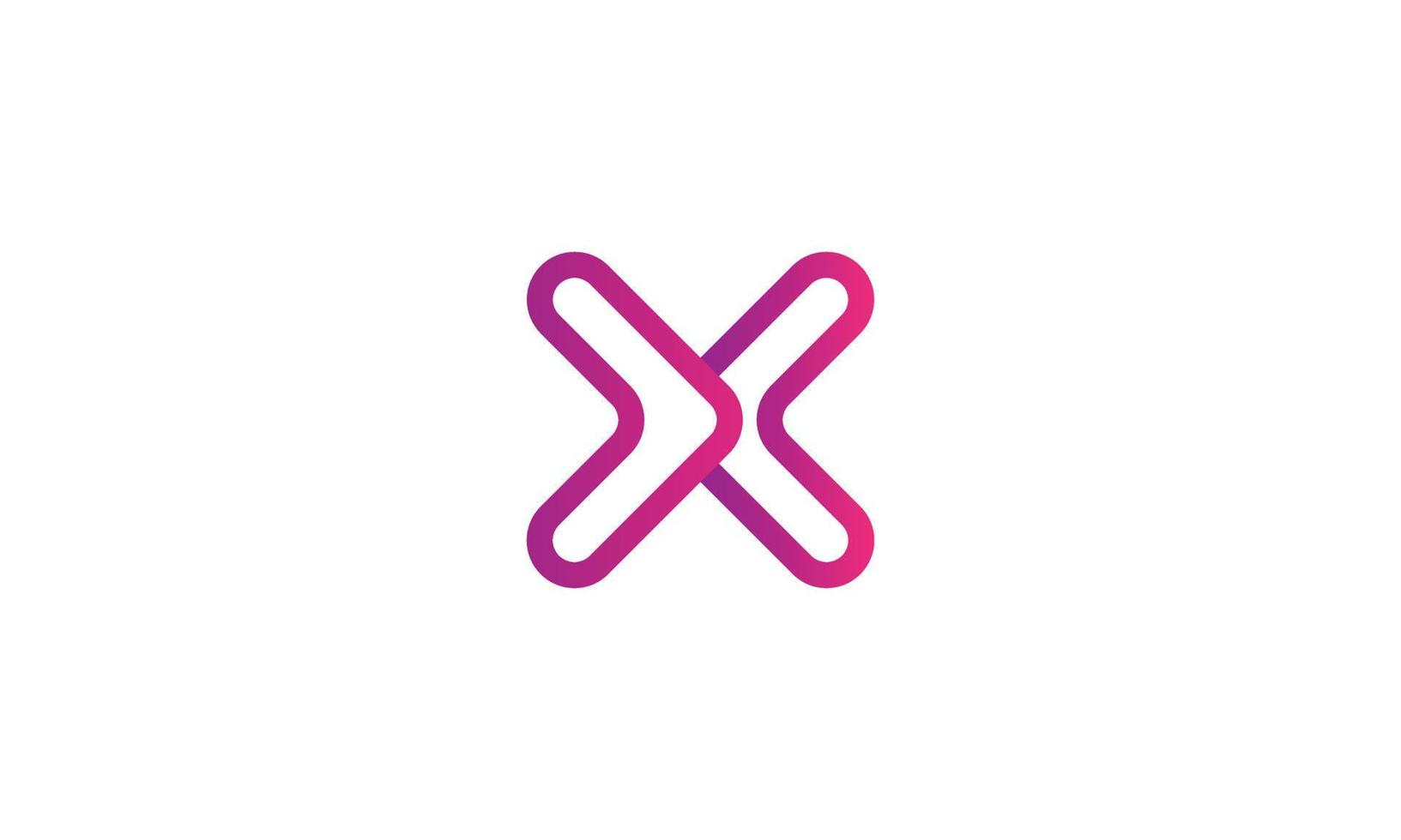 letter x vector logo gratis sjabloon gratis vector