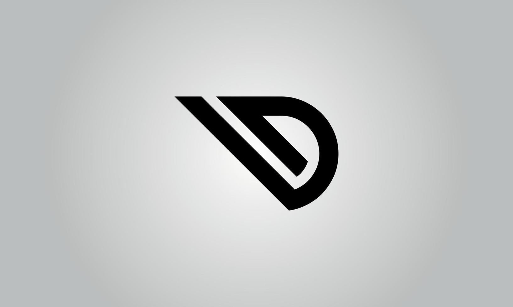 letter d vector logo gratis sjabloon gratis vector