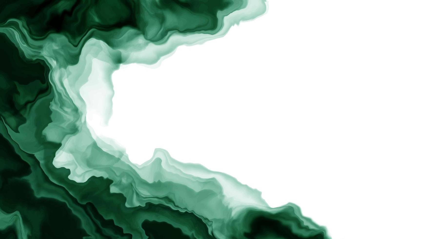 pastel cyaan mint vloeibare marmeren aquarel achtergrond met witte lijnen en borstel vlekken. blauwgroen turkoois gemarmerd alcoholinkt tekeneffect. vector illustratie achtergrond, aquarel bruiloft uitnodiging.