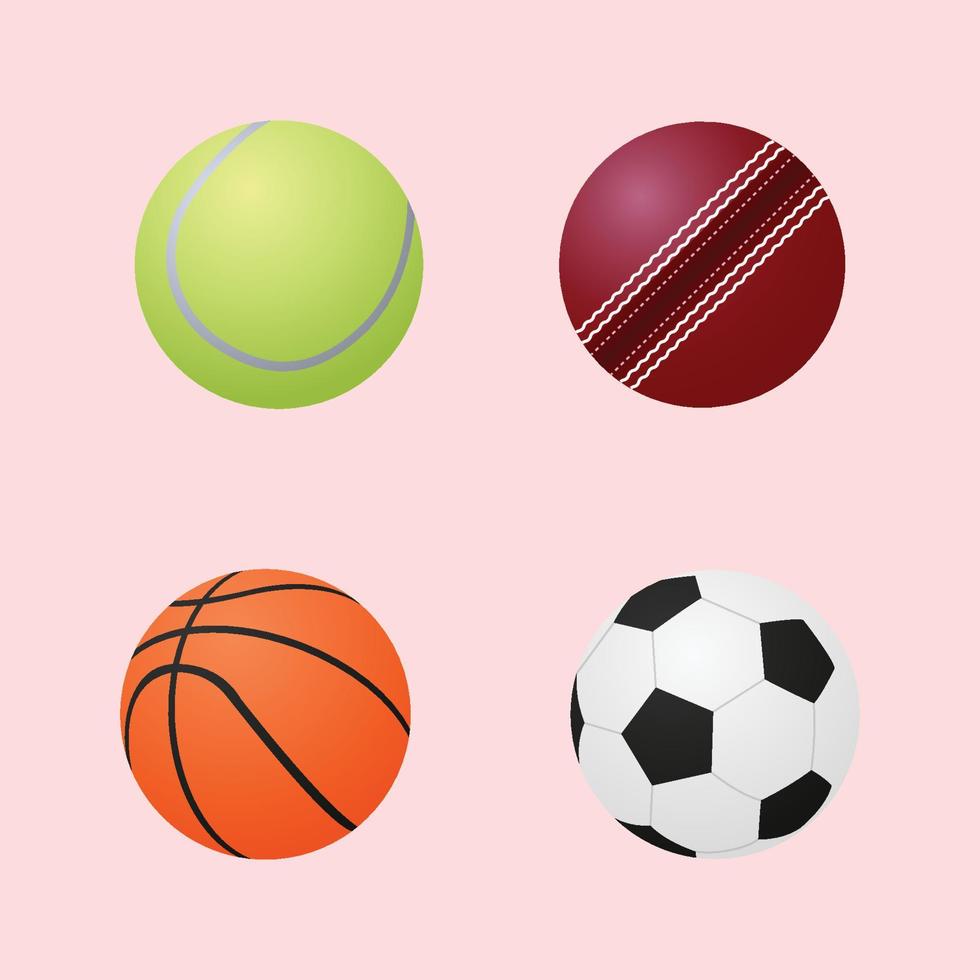 sport ballen vector, set van ballen vector