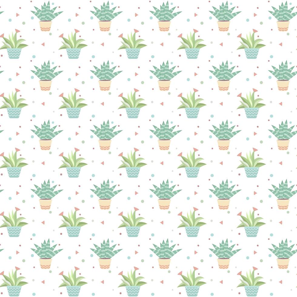 cactus plant naadloze patroon vector
