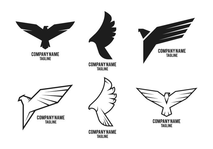 Hawk logo bedrijf vector