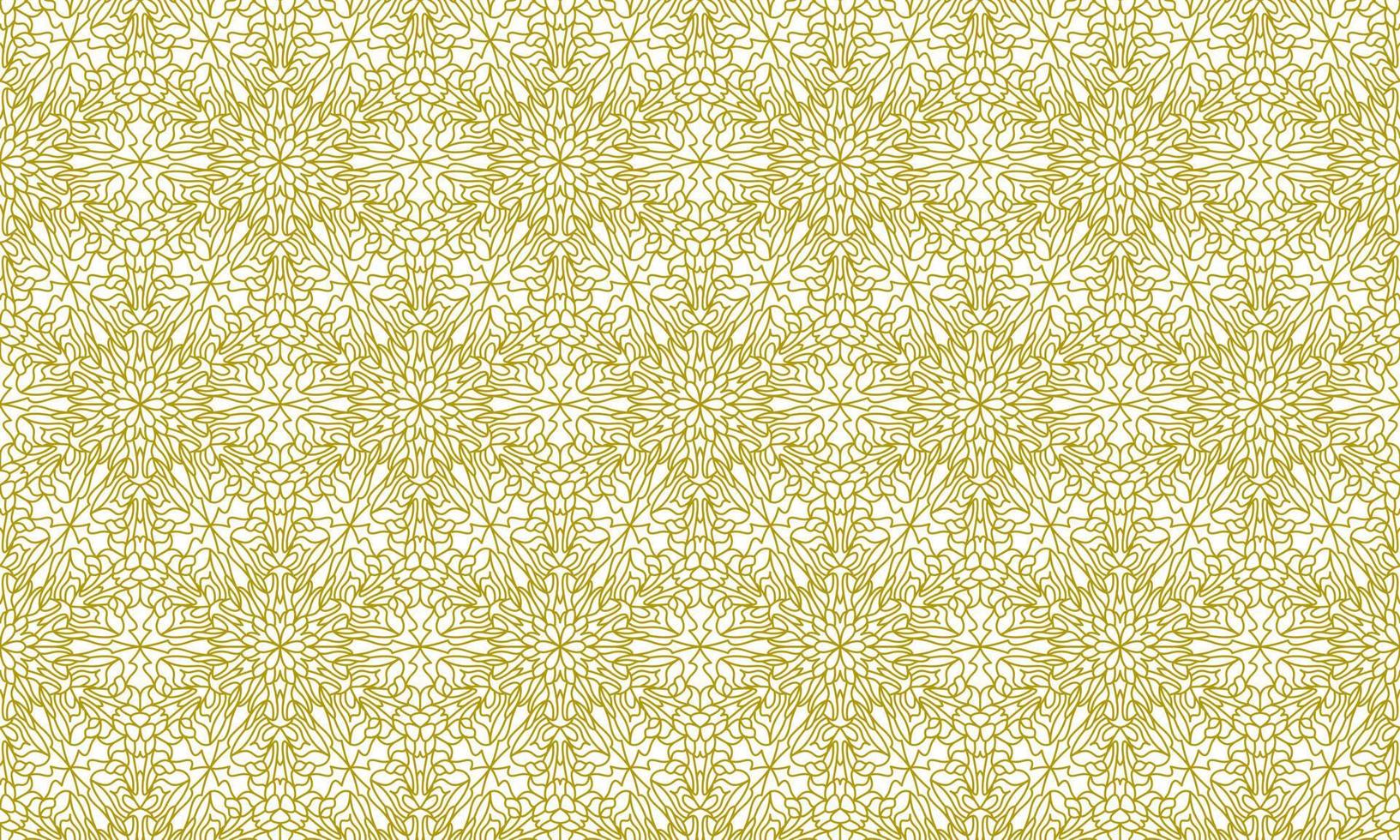 mandala lijn etnische gouden achtergrond vector