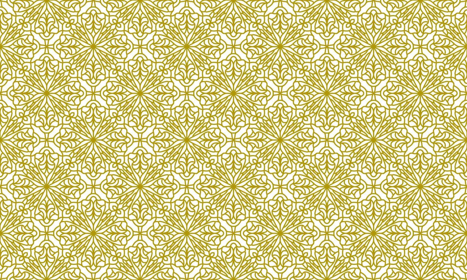 mandala lijn etnische gouden achtergrond vector