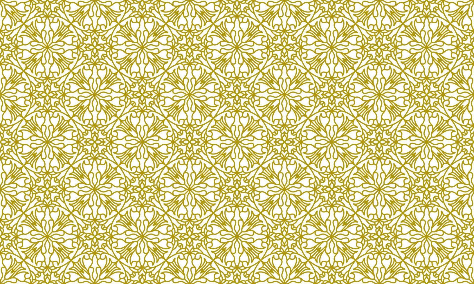 mandala lijn etnische gouden achtergrond vector