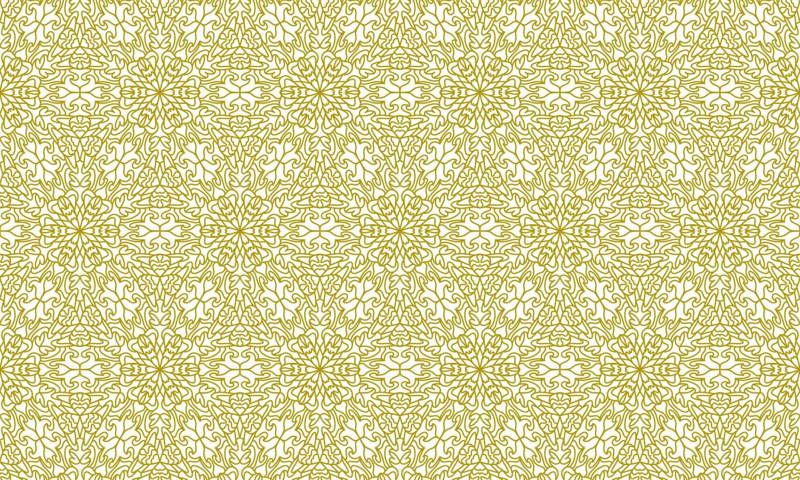 mandala lijn etnische gouden achtergrond vector