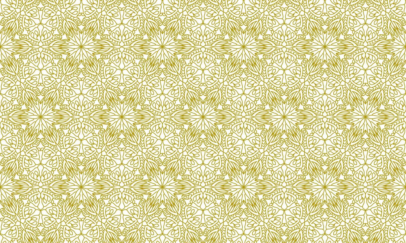 mandala lijn etnische gouden achtergrond vector