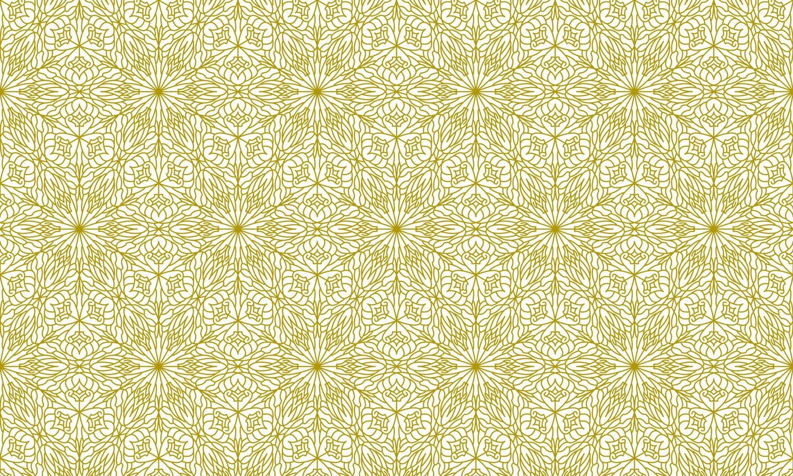 mandala lijn etnische gouden achtergrond vector