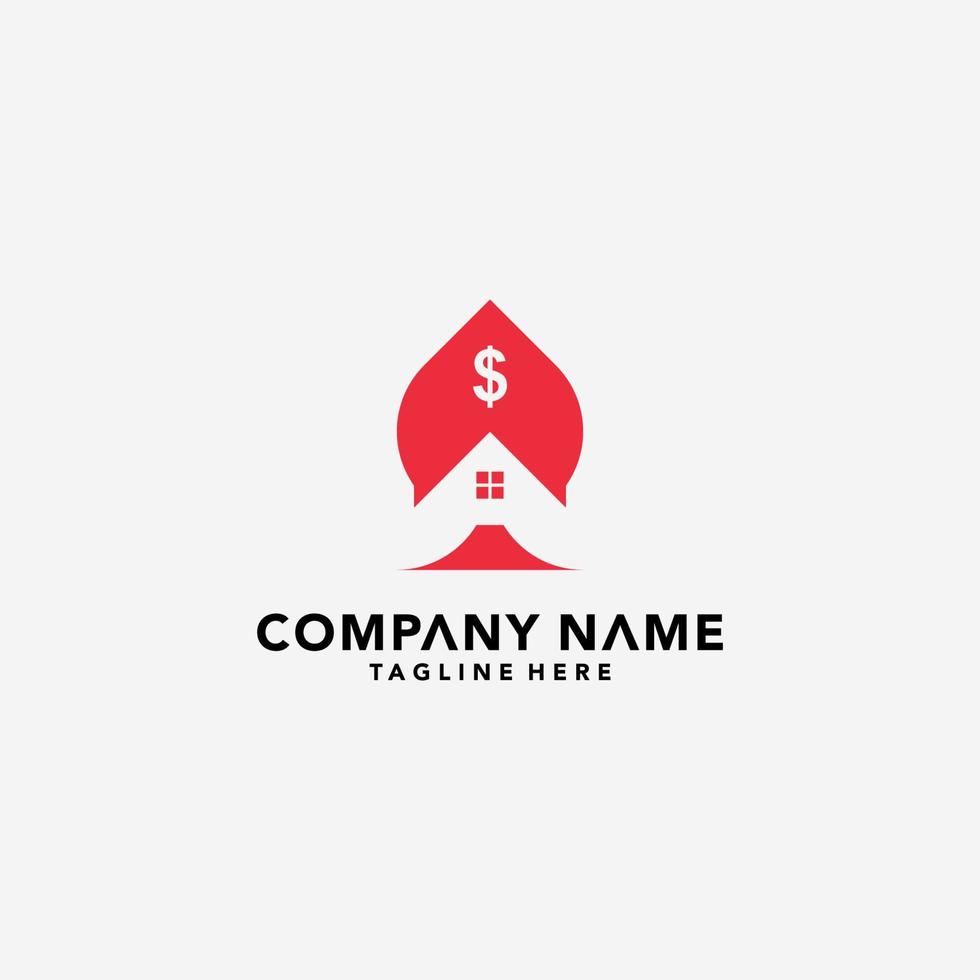 huis verkoop logo vectorillustratie geïsoleerd op een witte achtergrond vector