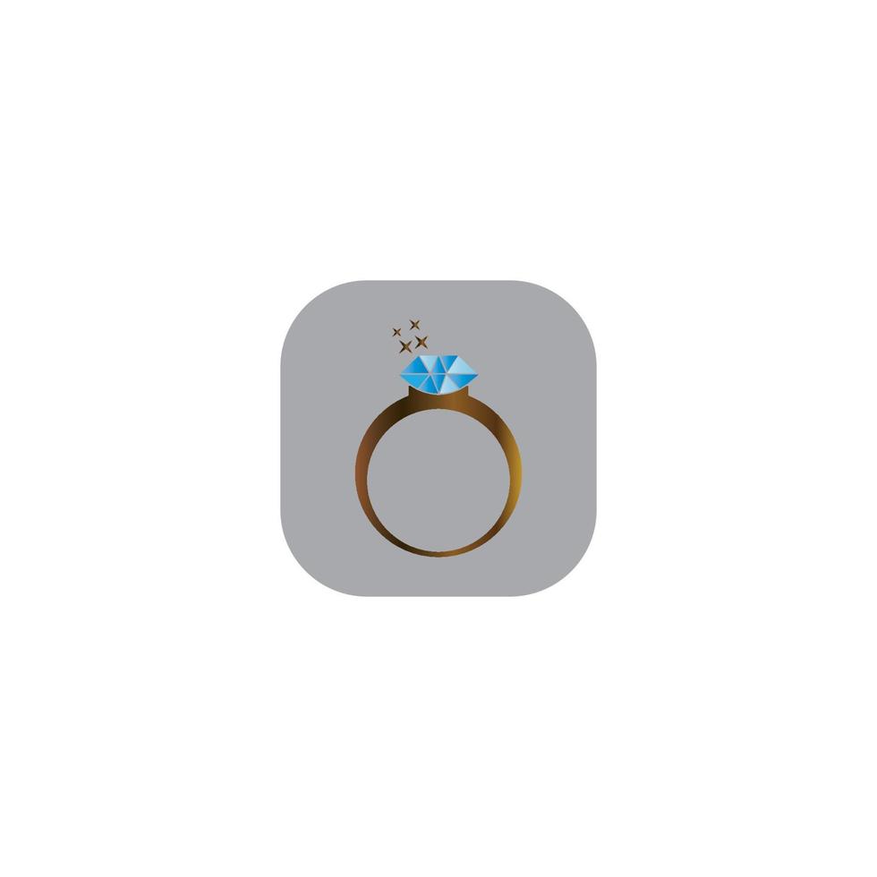 diamanten ring pictogram vector illustratie ontwerpsjabloon