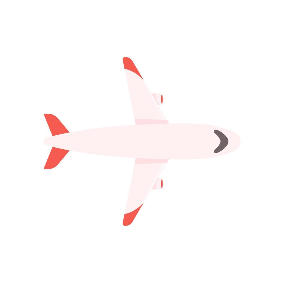passagiersvliegtuig vliegen in het zijaanzicht van de lucht. reisconcept vector