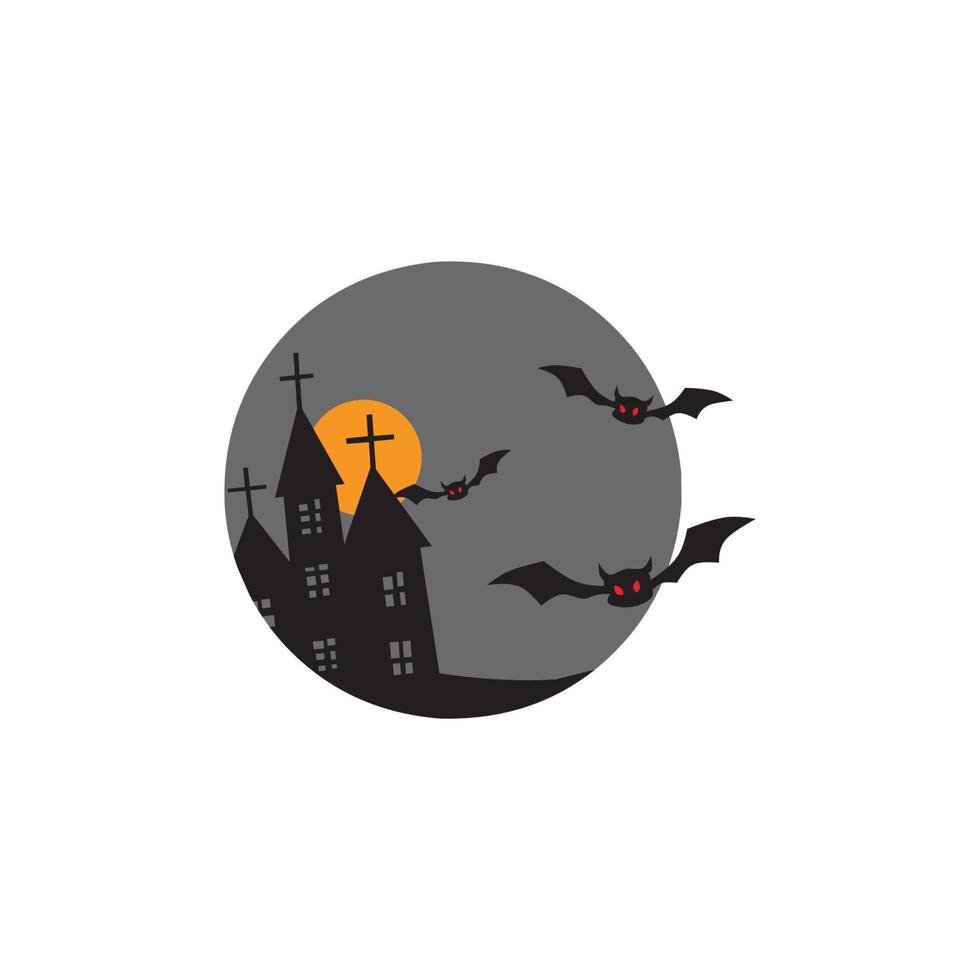 halloween logo vector illustratie ontwerpsjabloon