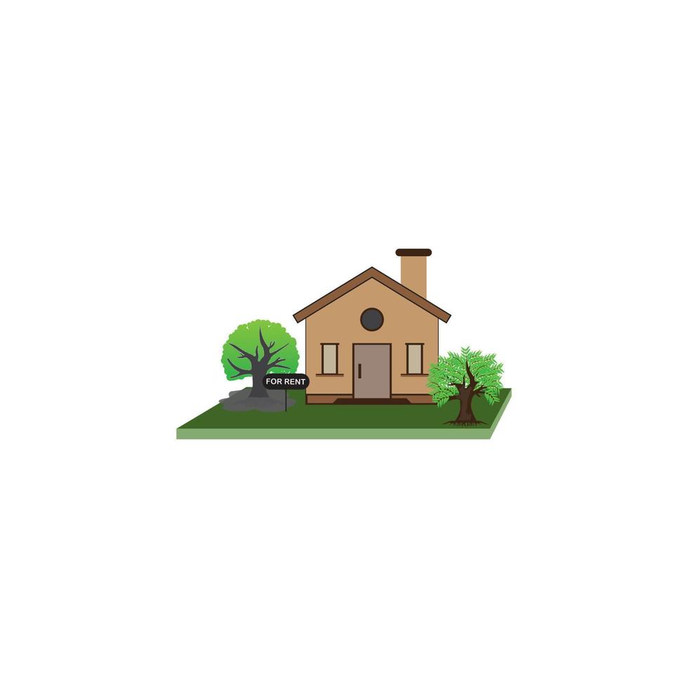 huis te huur pictogram vector illustratie ontwerpsjabloon