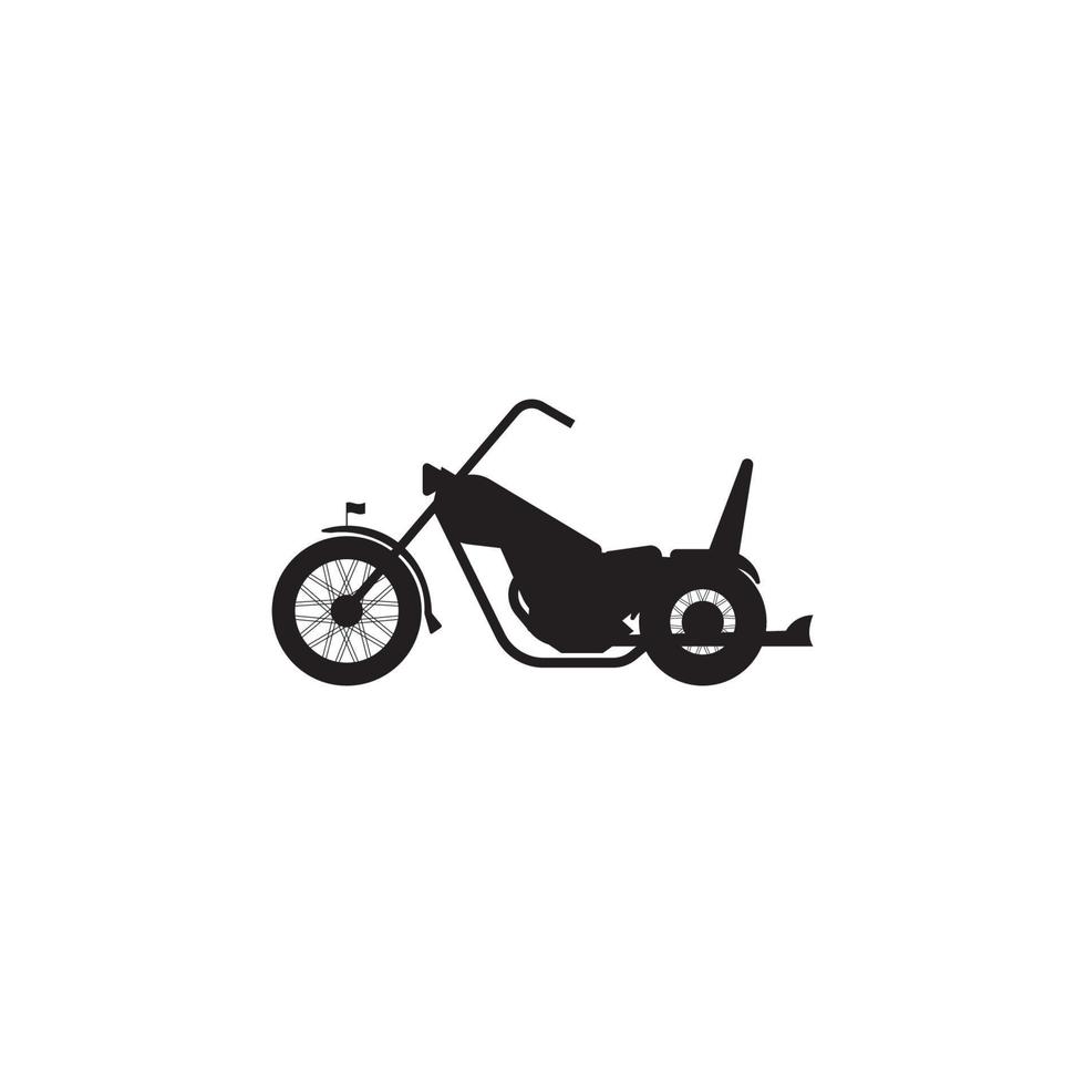 motorfiets pictogram vector illustratie sjabloonontwerp.