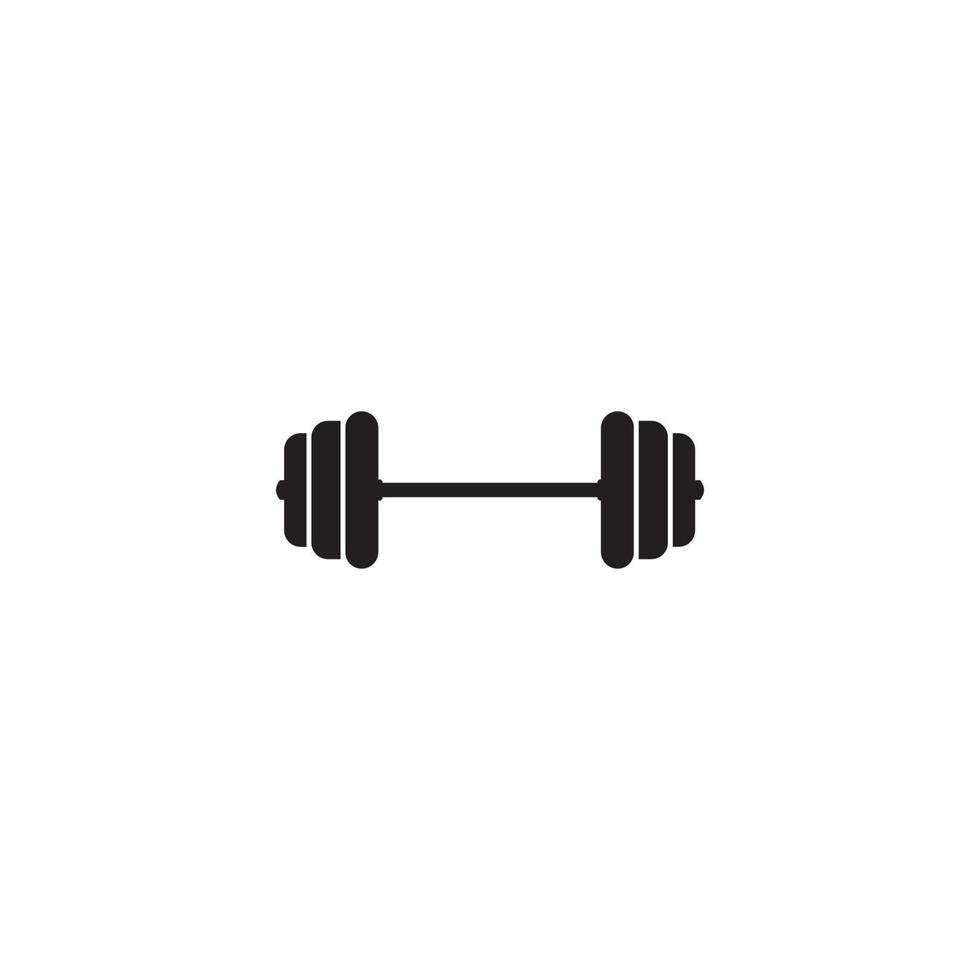 barbell pictogram vector illustratie ontwerpsjabloon