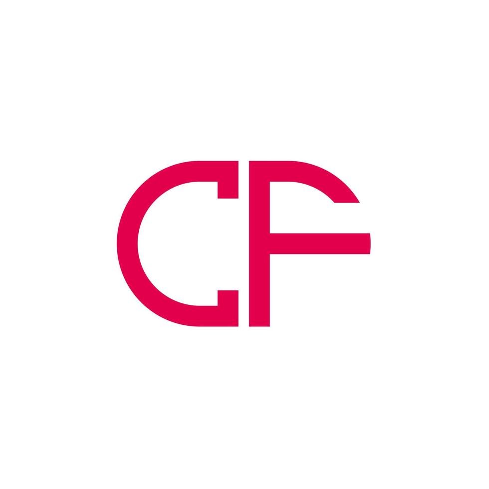 cf letter logo creatief ontwerp met vectorafbeelding vector