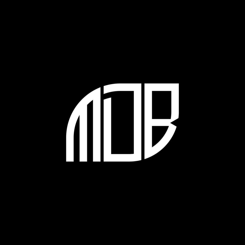 mdb brief logo ontwerp op zwarte achtergrond. mdb creatieve initialen brief logo concept. mdb brief ontwerp. vector