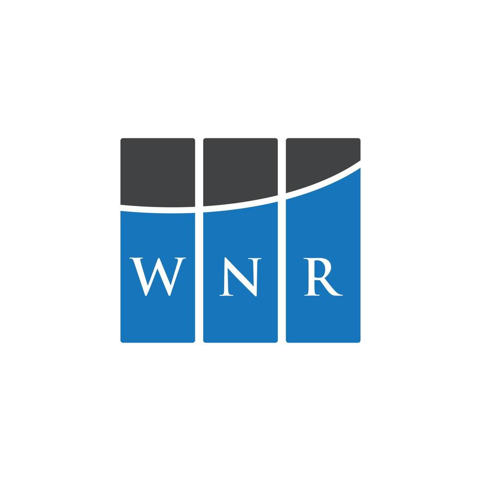 wnr brief logo ontwerp op witte achtergrond. wnr creatieve initialen brief logo concept. wnr brief ontwerp. vector